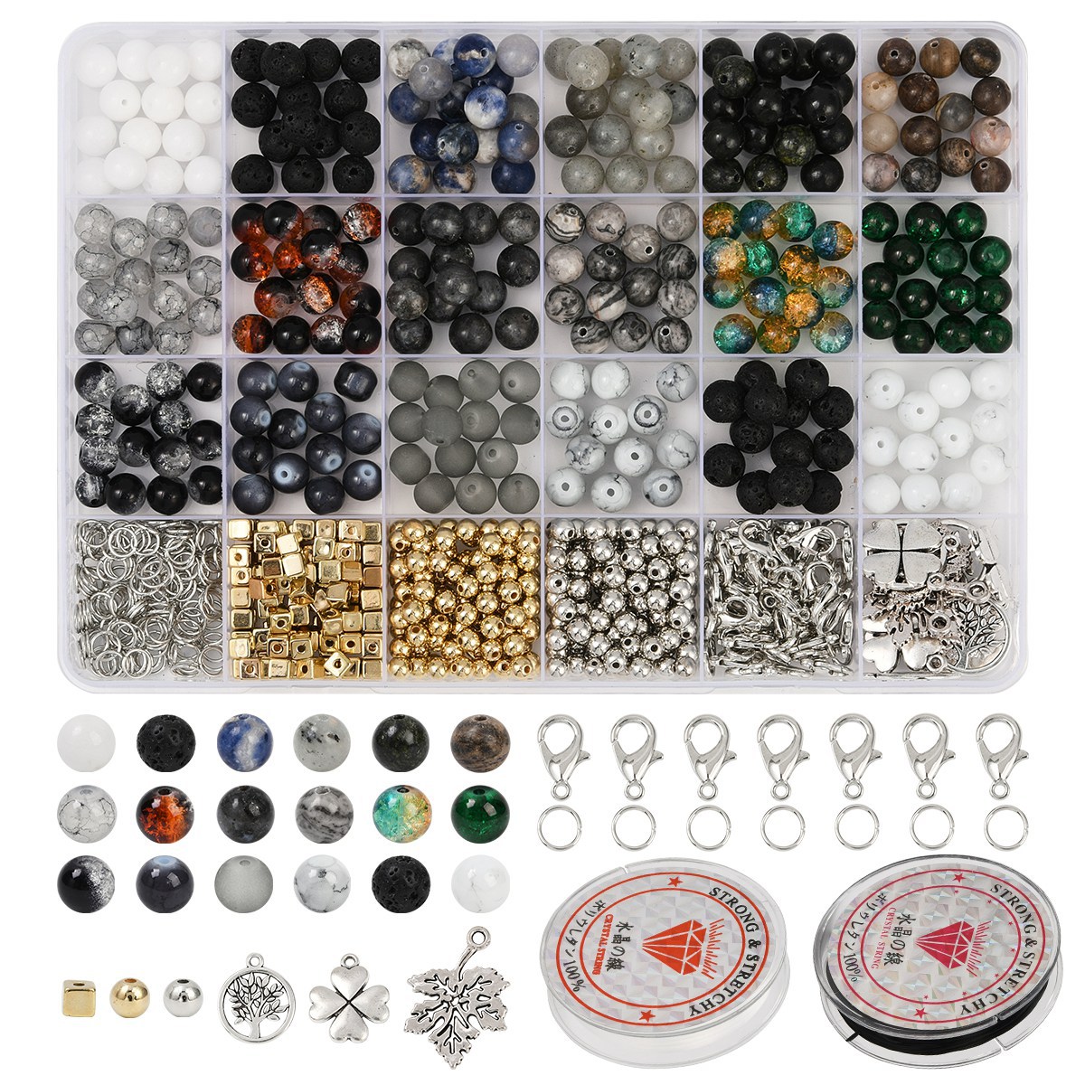 Natural Stones Gemstones Jewel - Jewelry Making Kits For Girls recensione e prezzo