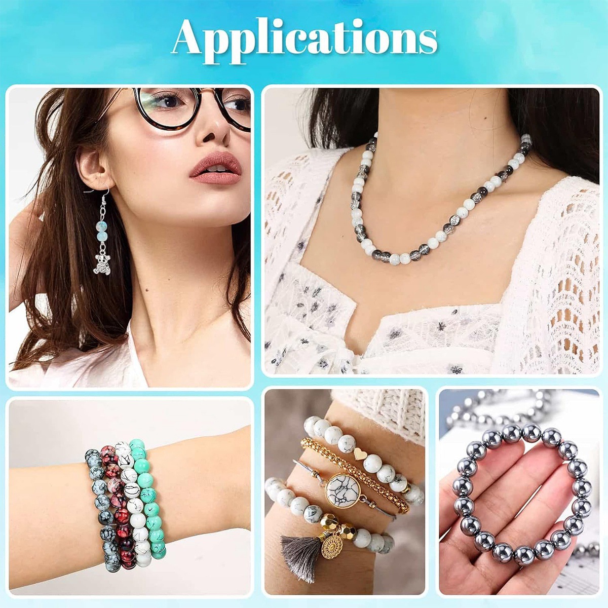 Natural Stones Gemstones Jewel - Jewelry Making Kits For Girls recensione e prezzo
