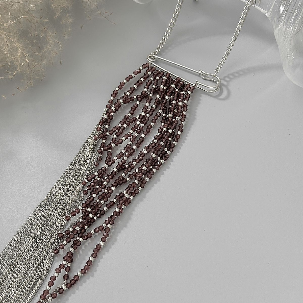 Silver Color Tassel Chain Broo - Jewelry Making Accessories recensione e prezzo
