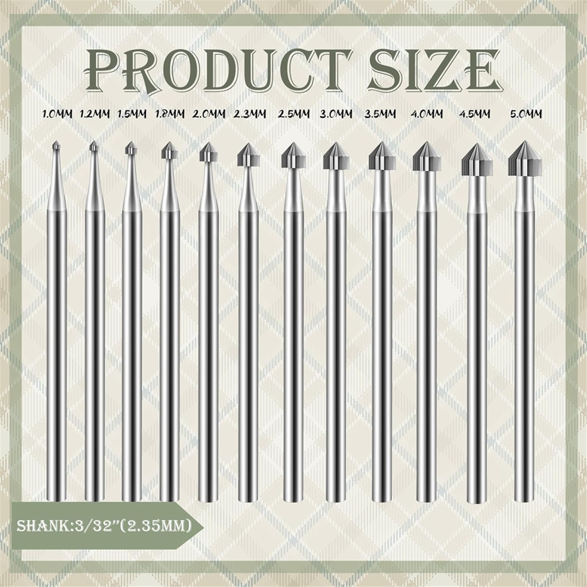 URAZL 12Pc Cylinder Cone Shape - Jewelry Making Drill recensione e prezzo