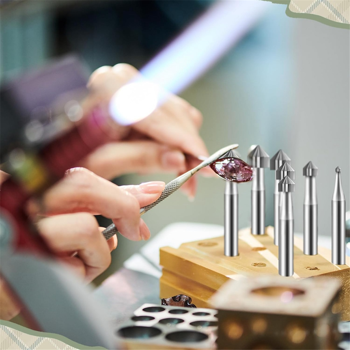 URAZL 12Pc Cylinder Cone Shape - Jewelry Making Drill recensione e prezzo
