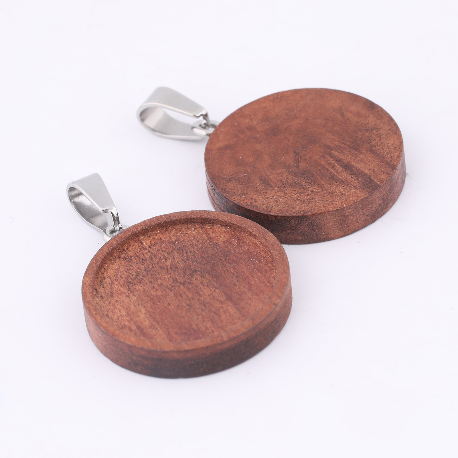 10pcs 20mm Round Wood Cabochon - Jewelry Making Tray recensione e prezzo