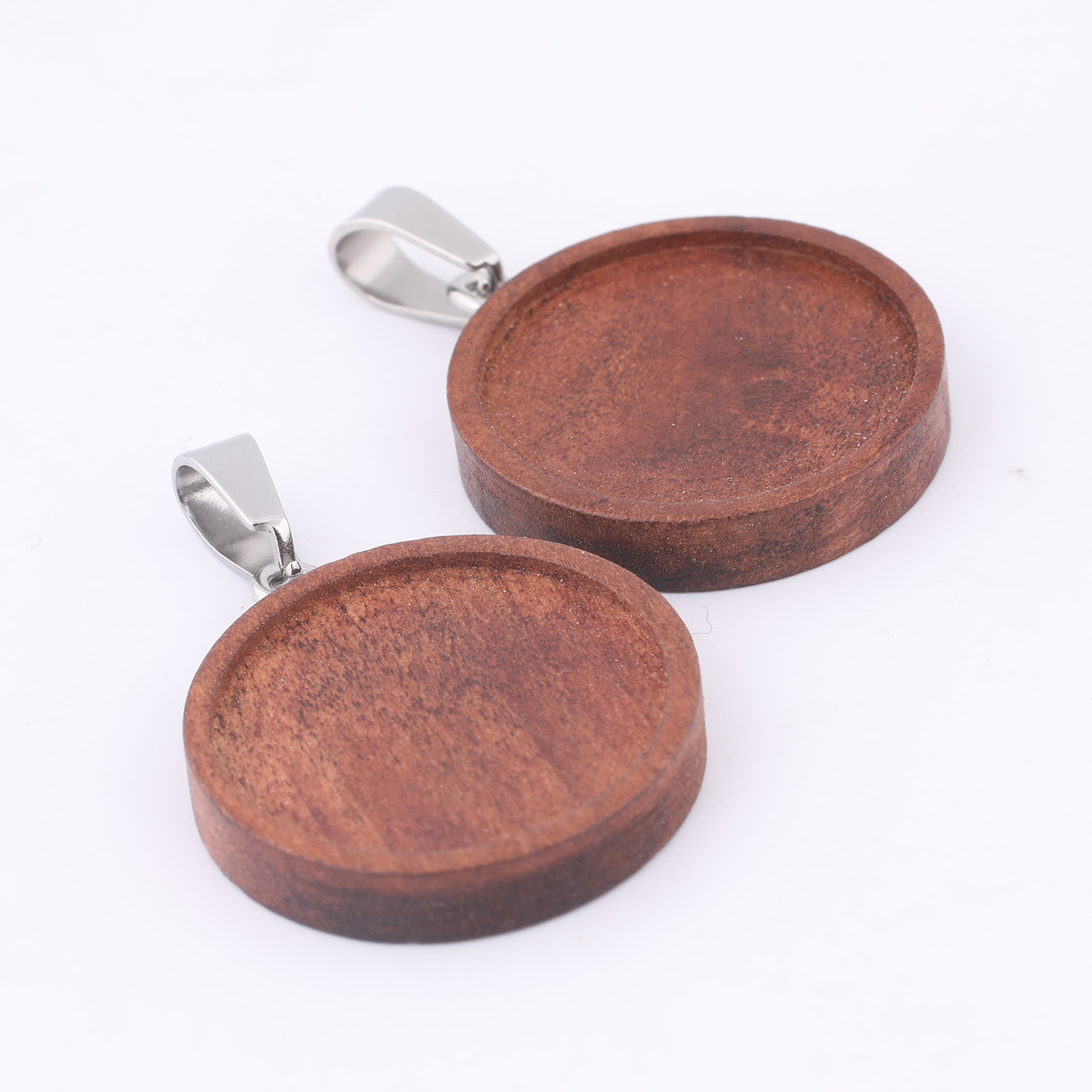 10pcs 20mm Round Wood Cabochon - Jewelry Making Tray recensione e prezzo