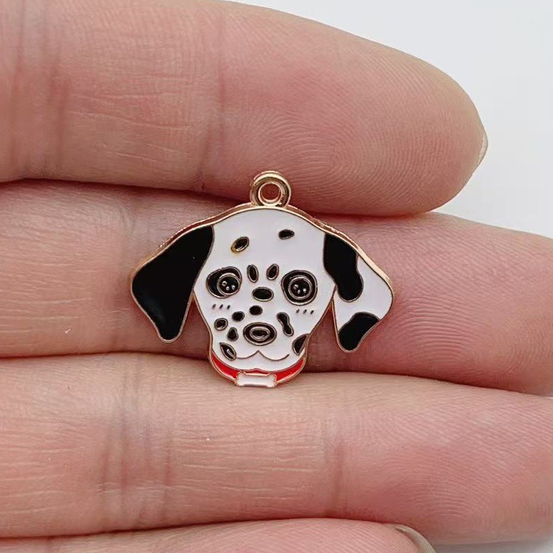 12pcs cartoon pet spotted dog  - Jewelry Making Accessories recensione e prezzo
