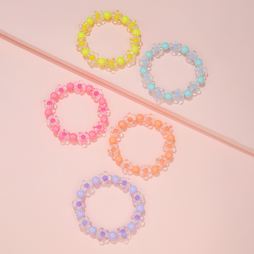 5Pcs/Set Colorful Beads Flower - Jewelry Making Kits For Girls recensione e prezzo