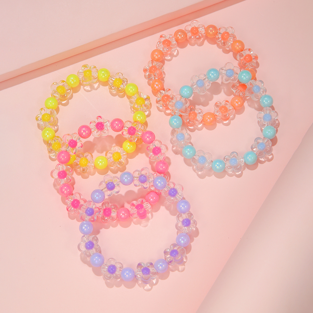 5Pcs/Set Colorful Beads Flower - Jewelry Making Kits For Girls recensione e prezzo