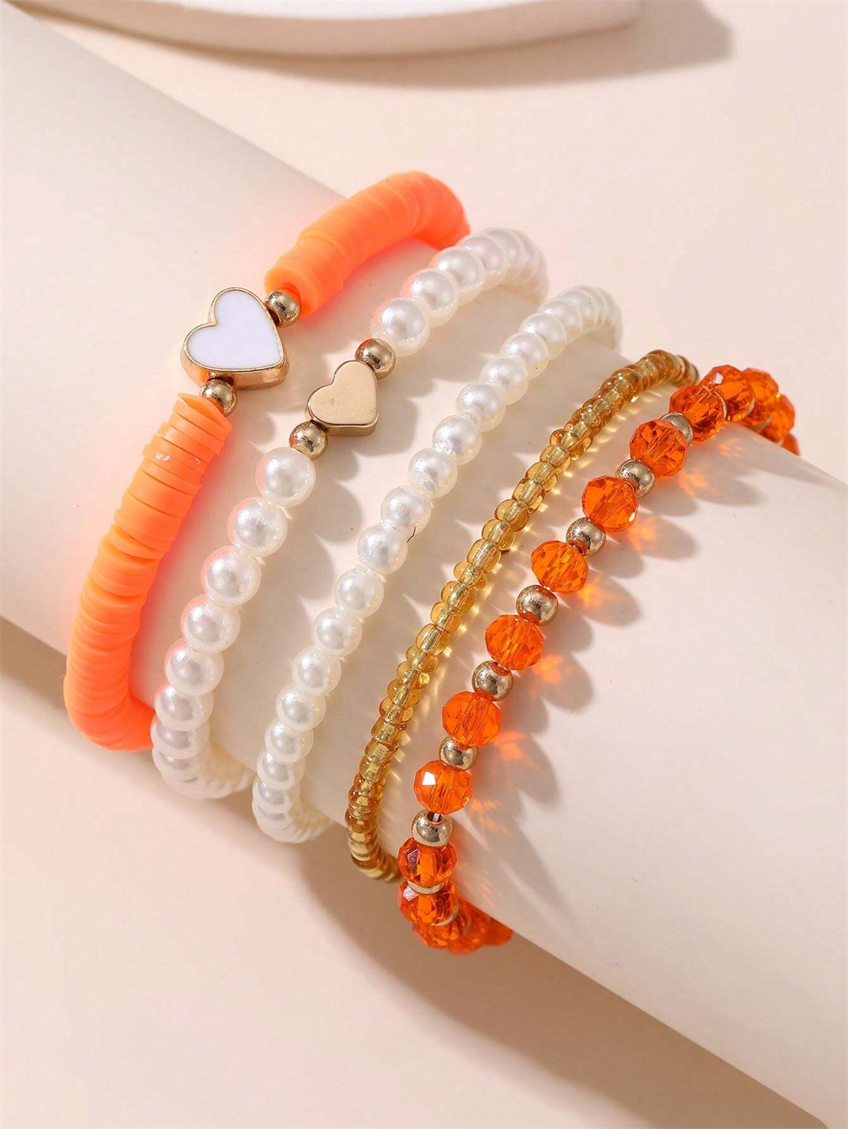 5pcs Pink Heart Kids Bracelets - Jewelry Making Kits For Girls recensione e prezzo