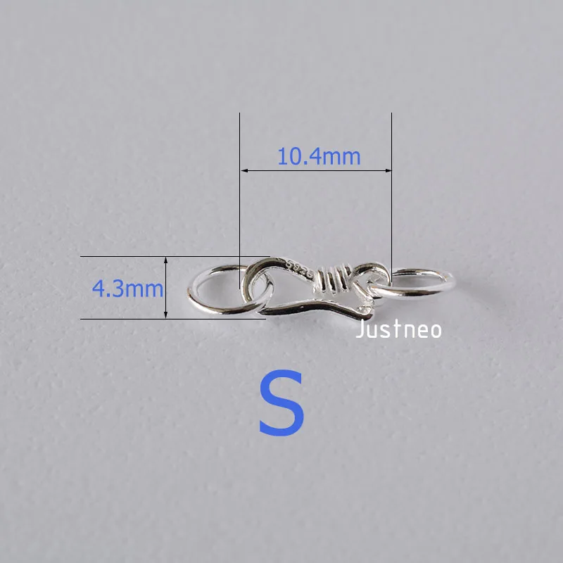 Sterling Silver S Hook & Eye F - Jewelry Making Silver recensione e prezzo