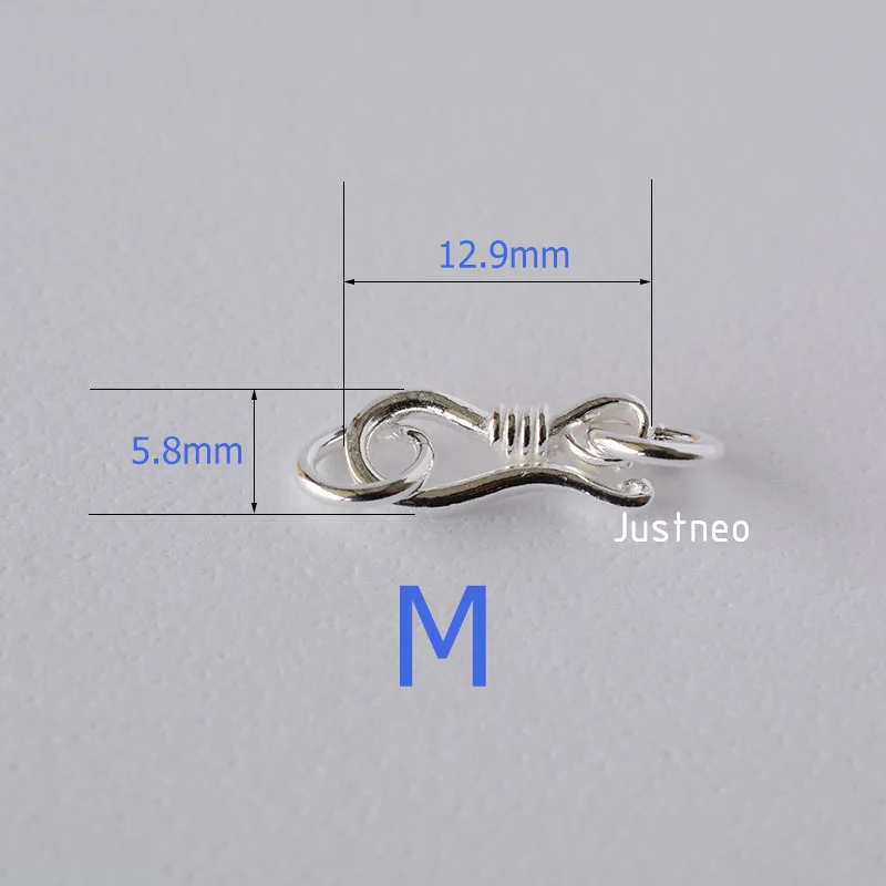 Sterling Silver S Hook & Eye F - Jewelry Making Silver recensione e prezzo