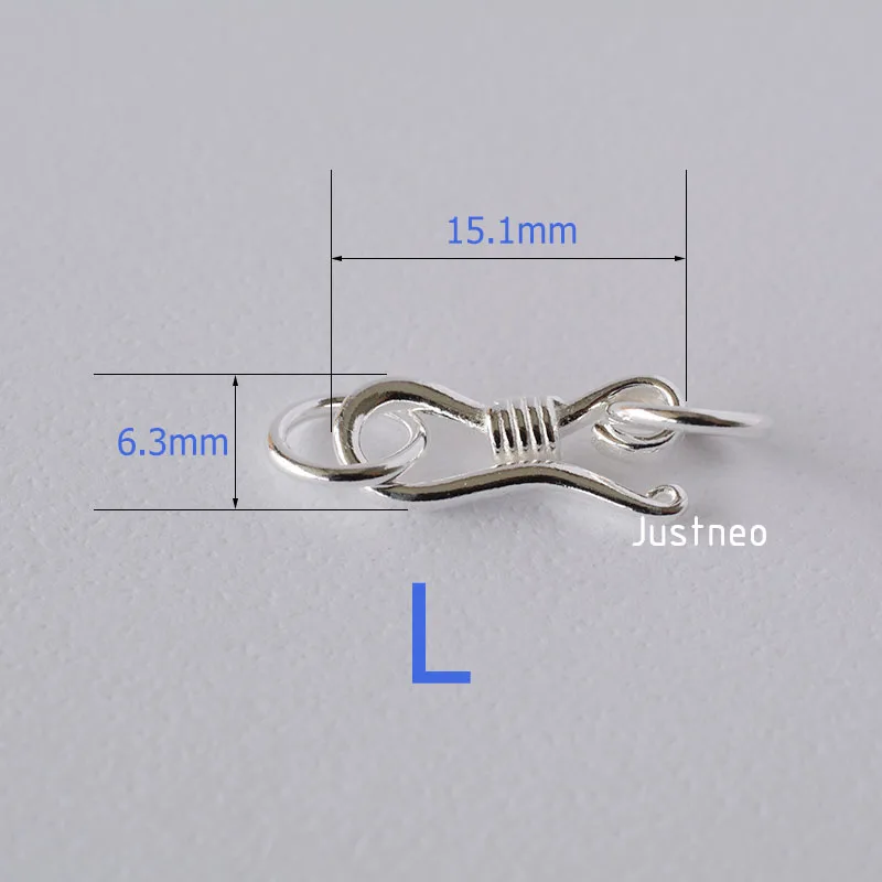 Sterling Silver S Hook & Eye F - Jewelry Making Silver recensione e prezzo