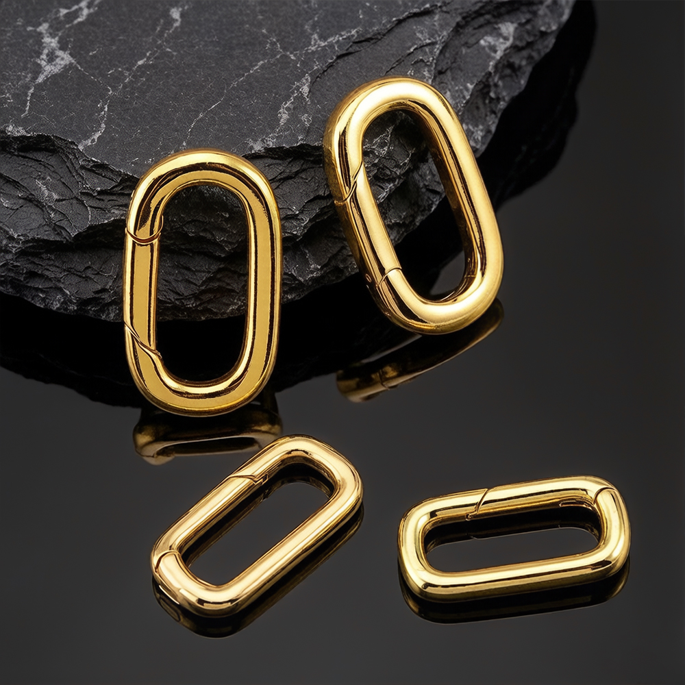 2pcs 18K Gold Plated Filled Ov - Jewelry Making Accessories recensione e prezzo