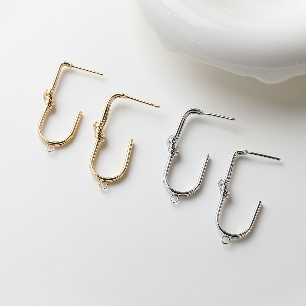 2PCS Dainty U-shaped Knotted E - Jewelry Making Knots recensione e prezzo