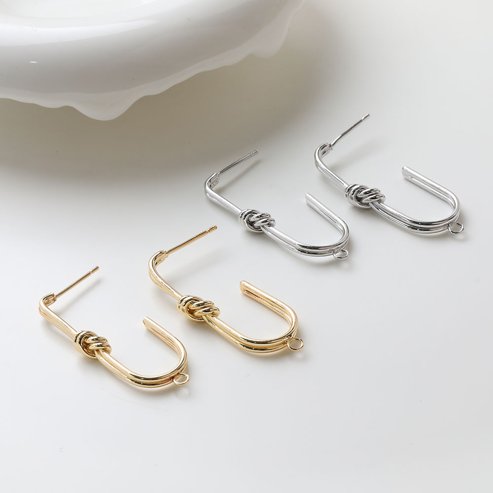 2PCS Dainty U-shaped Knotted E - Jewelry Making Knots recensione e prezzo